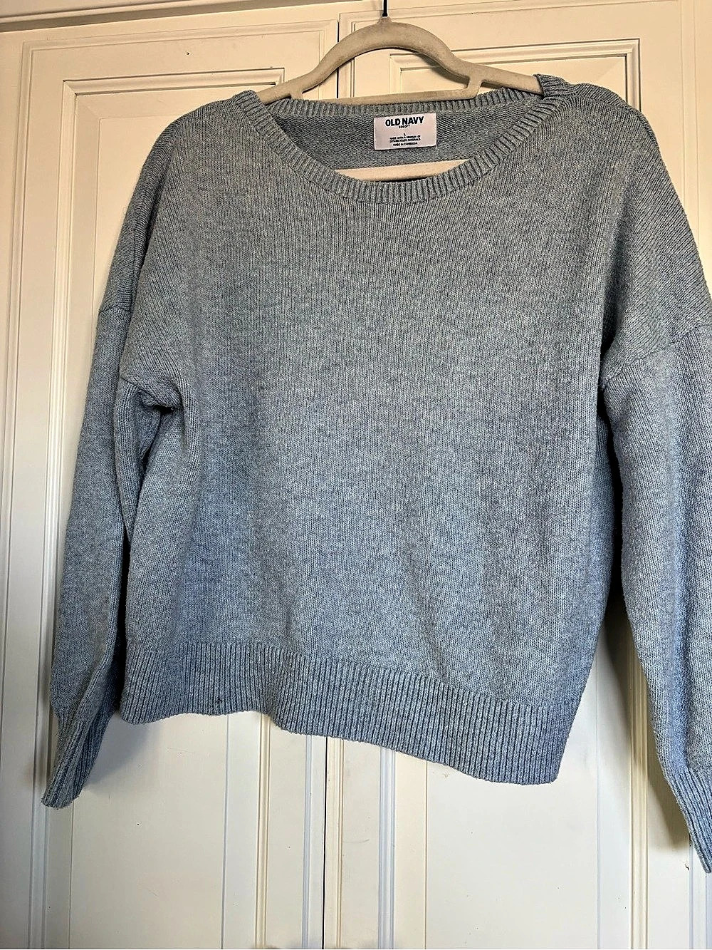Old Navy SoSoft Crew-Neck Sweater Light Blue Size L